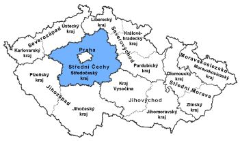 Území regionu soudržnosti NUTS 2 Střední Čechy je shodné se Středočeským krajem